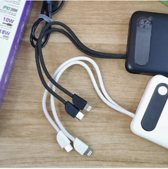 Pin sạc nhanh 22.5w HOCO J171A 20.000mAh dự phòng kèm 2 cáp type-c vs iphone lightning chính hãng [[BH 1 năm]