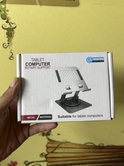 Giá đỡ điện thoại, iPad kim loại đế xoay 360 độ, loại rẻ (đế 10cmx13cm) full box