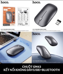 Chuột không dây  Hoco GM43 KẾT NỐI USB + BLUETOOTH