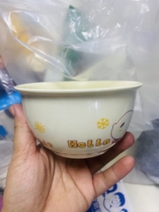 Tô sứ ăn dặm cho bé- Hoạ tiết hoa lá, hoạt hình tuỳ lô [bh: none]