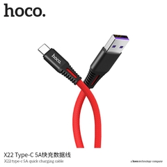 Cáp sạc nhanh 5A  QUICK HOCO X22 type  c (usbA- type c, a-c)