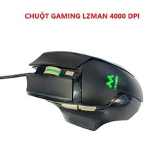 Chuột có dây Gaming LZ-MAN có led 4000DPI siêu đẹp chuyên nghiệp [bh 12 tháng]