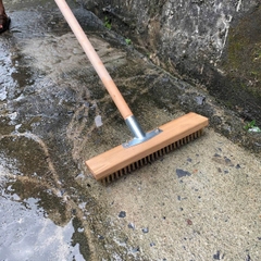 Chổi sợi cước quét sân, chà rong rêu, toilet size 30cm [BH: None]