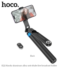 Gậy chụp hình tự sướng Hoco K22 có remote kiêm giá đỡ điện thoại có thể kéo dài 175cm chính hãng [BH 1 Năm]