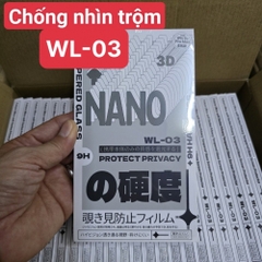 Cường lực iPhone Remax WL-03 chống nhìn trộm cho iPhone 15 Promax   [BH: NONE]