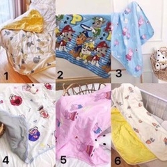 Chăn đũi SIÊU MÁT cho bé họa tiết hoạt hình, hoa văn 1m x 1.5m - về ngẫu nhiên tùy lô ko lựa [BH: NONE] / pktn sale