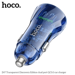 Tẩu sạc xe hơi Hoco Z47 QC3.0 2 cổng USB 20W Chính hãng [BH 1 NĂM]