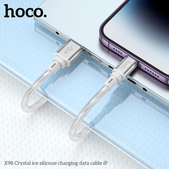 Cáp sạc nhanh HOCO X98 usb ra iPhone Lightning truyền dữ liệu silicone chính hãng [ BH 1 NĂM]