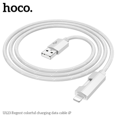Cáp sạc truyền dữ liệu có đèn báo Hoco U123 cho IP cổng Lightning chính hãng  [BH 1 NĂM]