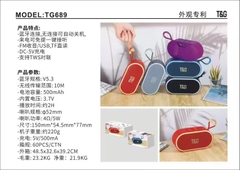 Loa bluetooth T&G TG-689 mẫu loa để bàn có móc treo kèm đèn led siêu đẹp [BH 1 năm]