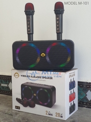 Loa Karaoke Taisiho Xbom M101 Có Đèn Led Bluetooth Kèm 2 Micro Không Dây [BH 6 tháng]