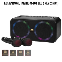 Loa Karaoke Taisiho Xbom M101 Có Đèn Led Bluetooth Kèm 2 Micro Không Dây [BH 6 tháng]
