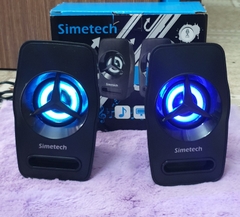 Loa vi tính 2.0 SIMETECH KQ-03 có led chính hãng [BH 1 năm]