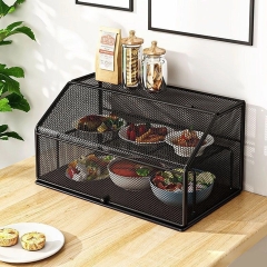 Lồng bàn lưới kim loại 2 tầng đựng thức ăn [BH: NONE]
