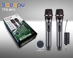 Bộ 2 micro không dây đa năng TTD-M12 mic chống hú siêu hay chui sạc Type C siêu tiện lợi