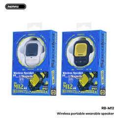 Loa bluetooth REMAX RB-M12 mẫu loa bộ đàm bluetooth v5.4 pin 560mAh loa chống nước IPX67 chính hãng [BH 1 Năm]