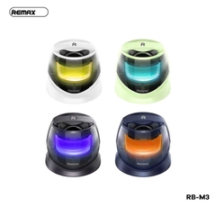 Loa bluetooth REMAX RB-M3 mẫu loa tròn để bàn có đèn led siêu đẹp