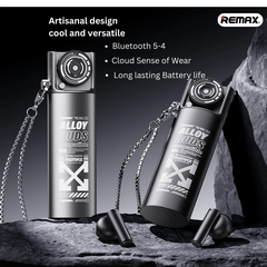 Tai nghe bluetooth REMAX AlloBuds M5 True Wireless mẫu kim loại thời trang chính hãng