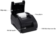Máy in bill 58mm XP-58iiH khổ giấy K58 (Bluetooth) in hóa đơn [BH 1 NĂM]