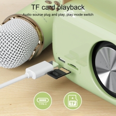 Loa bluetooth karaoke mini xách tay C-20 PLUS, tặng kèm 1 micro kiểu cổ điển siêu đẹp [BH: 3 THÁNG]