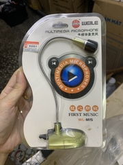 MICROPHONES WEILE WL-M15 sử dụng trên máy tính cho bé học online, nhân viên văn phòng, ca hát, livestream [BH 1 tháng] / pktn sale