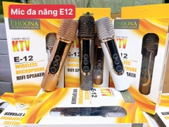MICRO KHÔNG DÂY EHOONA E12 ĐA NĂNG MINI  [BH 6 THÁNG]