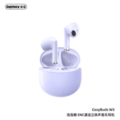 Tai nghe bluetooth REMAX COZYBUDS W3 True Wireless kiểu dáng Airpods có dock sạc chính hãng [BH 1 Năm]