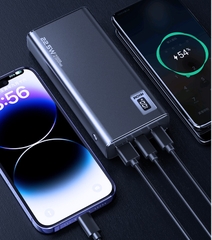 Pin sạc dự phòng 22.5W WEKOME WP-06, dung lượng 20.000mAh có màn hình thiển thị % pin [BH: 6 THÁNG]