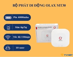 Bộ phát wifi từ sim 4G OLAX MT30 pin trong 4.000mAh siêu trâu chính hãng (Cat4 tốc độ 150Mbps - Hỗ trợ cổng LAN - TypeC) [BH 6 tháng]