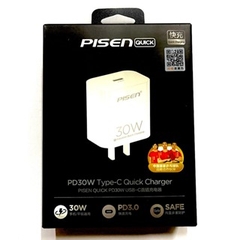 Cóc sạc nhanh 30w PISEN cóc 1 cổng Type C chính hãng