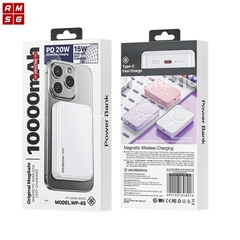 Sạc dự phòng nhanh KHÔNG DÂY PD20W Wekome WP-45 dung lượng 10.000mAh [BH: 12 THÁNG]