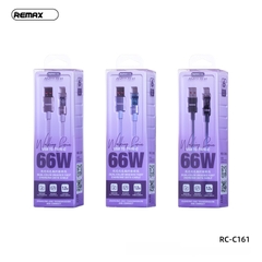 Cáp sạc nhanh 66W REMAX RC-C161 (usb ra Type C) dây dù chính hãng [BH 1 năm]