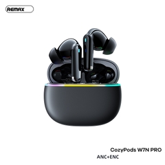 Tai nghe bluetooth Remax Cozypods W7N [PRO LED] ANC ENC chống ồn kiểu dáng airpods True Wireless chính hãng [BH 1 Năm]
