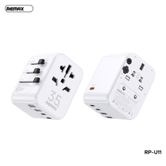 Ổ điện 35w Remax RP-U11 DU LỊCH đa năng 4 loại phích cắm thông dụng dễ dàng chuyển đổi CHÍNH HÃNG [BH: 1 NĂM]