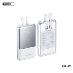 Pin sạc nhanh 22.5w REMAX RPP-582 10.000mAh dự phòng kèm cáp liền pin, đế hít chính hãng PD QC3.0 [BH 1 năm]