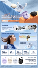 Tai Nghe Bluetooth Remax Cozybuds W16 True Wireless V5.3 ENC kép, kiểu dáng airpods pro3 chính hãng [BH 1 năm]