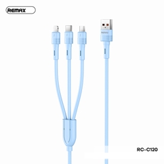 Cáp sạc nhanh 66w 3 đầu Remax RC-C120 đa năng chính hãng [BH: 1 NĂM]