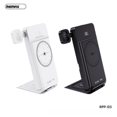 Pin sạc nhanh không dây 22.5w 5in1 REMAX RPP-D3 10.000mAh chính hãng (sạc điện thoại, airpods, đồng hồ apple watch,...) [BH 1 năm]