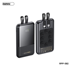Pin sạc nhanh 22.5w REMAX RPP-582 10.000mAh dự phòng kèm cáp liền pin, đế hít chính hãng PD QC3.0 [BH 1 năm]