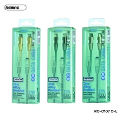 Cáp sạc nhanh 27W REMAX RC-C107 (c-l) type c ra iphone lightning dây dù chính hãng [BH 1 năm]