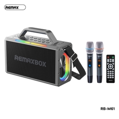 Loa bluetooth V5.4 Karaoke Remax M61, tặng kèm 2 micro không dây [BH: 1 NĂM]