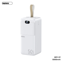 Pin sạc nhanh 27W Remax RPP-117 50.000mAh dự phòng có led hiển thị QC3.0+PD 22.5w chính hãng [BH: 1 năm]