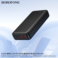 Pin sạc nhanh 22.5w BOROFONE BJ80A 20.000mAh  dự phòng chính hãng [BH 1 năm]