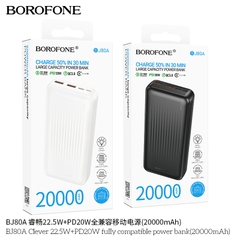 Pin sạc nhanh 22.5w BOROFONE BJ80A 20.000mAh  dự phòng chính hãng [BH 1 năm]