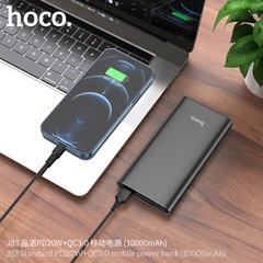 Pin sạc nhanh 20w HOCO J83 10.000mAh (màu đen) PD QC3.0 pin dự phòng chính hãng [BH 1 năm]