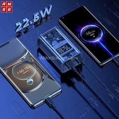 Pin sạc nhanh 22.5w REMAX RPP-570 10.000mAh dự phòng, kiểu trong suốt lộ mạch PD QC3.0 chính hãng [BH 1 năm]