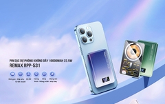 Pin sạc nhanh 22.5w KHÔNG DÂY Remax RPP-531 (hàng cũ 95% ko box) 10.000mAh PD QC3.0 sạc dự phòng chính hãng [BH 3 tháng]
