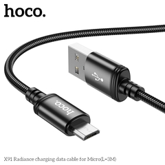 Cáp sạc nhanh micro 3m HOCO X91 samsung 3 mét chính hãng [BH 1 năm]
