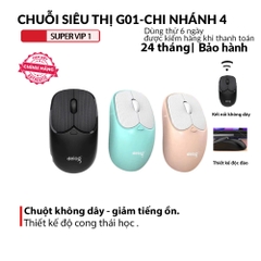 Chuột không dây bluetooth Deiog Q8 tích hợp USB 2.4GHZ silent chính hãng [BH 1 năm]