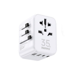 Ổ điện 35w Remax RP-U11 DU LỊCH đa năng 4 loại phích cắm thông dụng dễ dàng chuyển đổi CHÍNH HÃNG [BH: 1 NĂM]